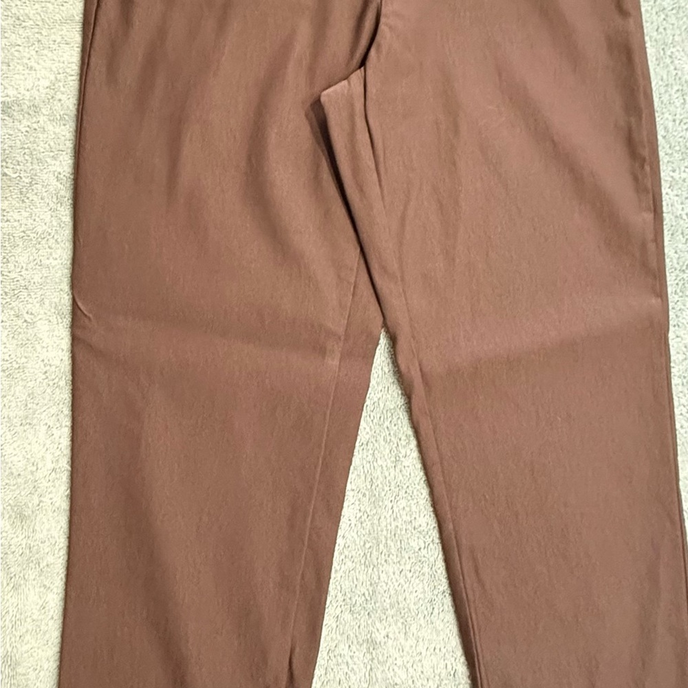 Tribal Women's Brown Straight-Leg Pants